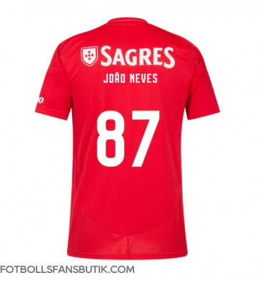 Benfica Joao Neves #87 Replika Hemmatröja 2024-25 Kortärmad